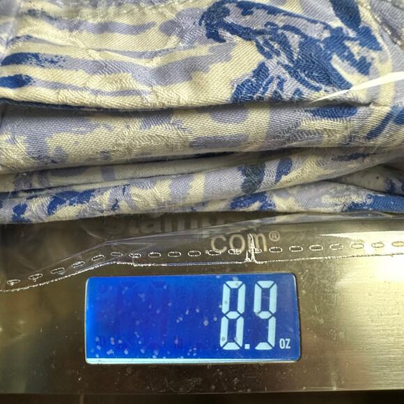 Lilly Pulitzer Kelly Ankle Pants Womens 0 Blue Palm Trees Skinny Tropical Beach - Picture 14 of 15